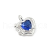 925 Sterling Silver Micro Pave Cubic Zirconia Pendants STER-Q002-02F-2