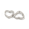 Brass Micro Pave Clear Cubic Zirconia Pendants KK-A214-09P-2