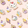 60Pcs 6 Styles Alloy Enamel Pendants ENAM-CJ0004-90-8