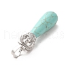 Natural & Synthetic Mixed Gemstone Pendants G-G976-01P-4