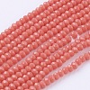 Imitation Jade Glass Beads Strands X-GLAA-G045-A16-1