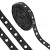 ARRICRAFT 9 Yards Imitation Leather Ribbon with Platinum Plated Alloy Eyelets OCOR-AR0001-65-1
