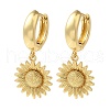 Rack Plating Brass Hoop Earrings EJEW-B062-40G-1