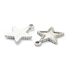 304 Stainless Steel Pendant Cabochon Settings for Enamel STAS-P279-39P-2