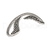 316 Surgical Stainless Steel Cuff Earrings EJEW-E300-04AS-01A-2