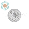 Christmas Snowflake DIY Silicone Pendant Molds DIY-A054-01C-1