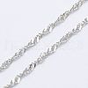 Anti-Tarnish Rhodium Plated 925 Sterling Silver Necklaces STER-E007-2A-1