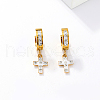 Fashion Cross Stainless Steel Hoop Earrings IH3729-3