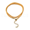 Nylon Milan Cord Necklace Making MAK-M028-01G-01-2