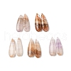 Natural Amethyst Lace Agate Pendants G-A244-01-1