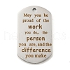 Non-Tarnish 201 Stainless Steel Pendants STAS-L079-06P-01-1