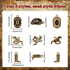SUNNYCLUE 90Pcs 3 Styles Tibetan Style Alloy Pendants FIND-SC0011-69-2