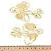 Alloy & Iron & Imitation Pearl Stud Earrings EJEW-M075-09G-3