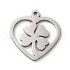 Non-Tarnish 201 Stainless Steel Pendants STAS-E206-06P-02-1