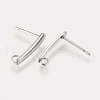 Non-Tarnish 304 Stainless Steel Stud Earring Findings X-STAS-K182-23P-2