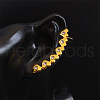 Rhinestone Cuff Earrings for Girl Women Gift EJEW-B042-02G-B-1