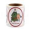 120 Round Paper Christmas Cartoon Sticker Rolls DIY-M070-09C-4