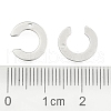 Non-Tarnish 304 Stainless Steel Letter Charms X-STAS-O072-C-3