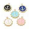 Eco-Friendly Stainless Steel Enamel Pendants STAS-C031-02G-1