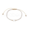 Shell Pearl Braided Bead Bracelets BJEW-JB11479-3