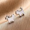 Tarnish Resistant 304 Stainless Steel Stud Earrings X-EJEW-F227-06P-3