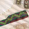 Ethnic Style Embroidery Polyester Ribbons OCOR-WH0070-23B-5