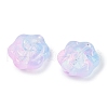 Transparent Spray Paint Glass Beads GLAA-H035-05H-2