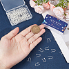 SUNNYCLUE 200Pcs Plastic Earring Hooks KY-SC0001-81B-3