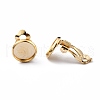 Brass Clip-on Earring Findings X-KK-O131-04G-C-2
