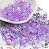 Spray Painted Glass Seed Beads SEED-A034-01J-1