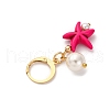 Starfish Synthetic Turquoise Pendant Decoration HJEW-TA00345-5