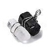 Natural Tourmaline & Quartz Crystal Nuggets Big Pendants G-K338-43P-04-2