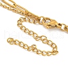 304 Stainless Steel Bowknot Pendant Necklaces NJEW-L182-001G-03-7