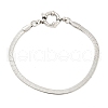 Non-Tarnish 304 Stainless Steel Herringbone Chain Bracelets for Women BJEW-Q344-04P-1