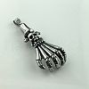Skull Skeleton Hand Pendant Vintage Punk Stainless Steel Necklace Jewelry KH6935-5