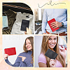 CRASPIRE 2Pcs 2 Colors Litchi Print PU Leather Zip Pouches ABAG-CP0001-08B-5