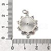 Brass Colorful Cubic Zirconia Sun Connector Charms KK-M318-13P-3