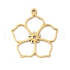 5Pcs 201 Stainless Steel Pendants STAS-K299-03D-G-1