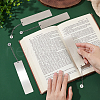 4Pcs Rectangle 201 Stainless Steel Blank Bookmarks AJEW-UN00003-4