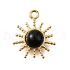 Natural Obsidian Pendants STAS-A114-01G-01-1