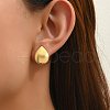 Elegant Stainless Steel Teardrop Stud Earrings JG7313-4