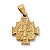 PVD Vacuum Plating 201 Stainless Steel Pendants STAS-P314-27B-G-2