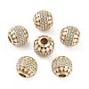 Golden Plated Alloy Enamel European Beads FIND-E046-08G-1