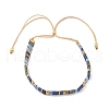 Vintage Ethnic Style Glass Tila Beaded Handmade Slider Bracelets for Women ZN9527-4-1