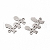 Non-Tarnish 201 Stainless Steel Connector Charms STAS-K251-095P-2