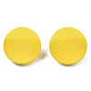 Spray Painted Iron Stud Earring Findings IFIN-N008-012D-2