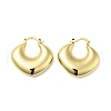 Brass Chunky Twist Rhombus Hoop Earrings for Women EJEW-A079-09G-1