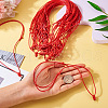 Eco-Friendly Korean Waxed Polyester Braided Adjustable Necklace Makings NJEW-TAC0015-03-4