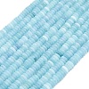 Frosted Dyed Natural White Jade Beads Strands G-K389-C43-01A-2