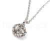 Brass Pendant Necklaces NJEW-P299-A04-P-1